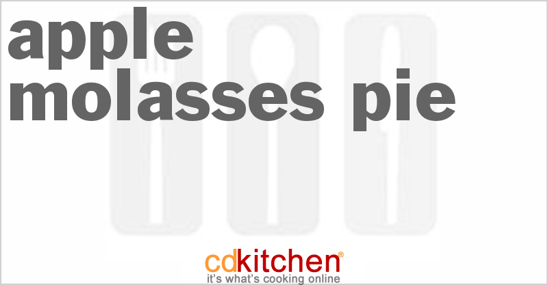 Apple Molasses Pie - CDKitchen.com
