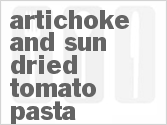recipe for artichoke and sun-dried tomato pasta