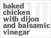 recipe for baked chicken with dijon and balsamic vinegar
