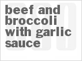 recipe for beef and broccoli with garlic sauce