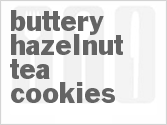 recipe for buttery hazelnut tea cookies