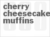 recipe for cherry cheesecake muffins