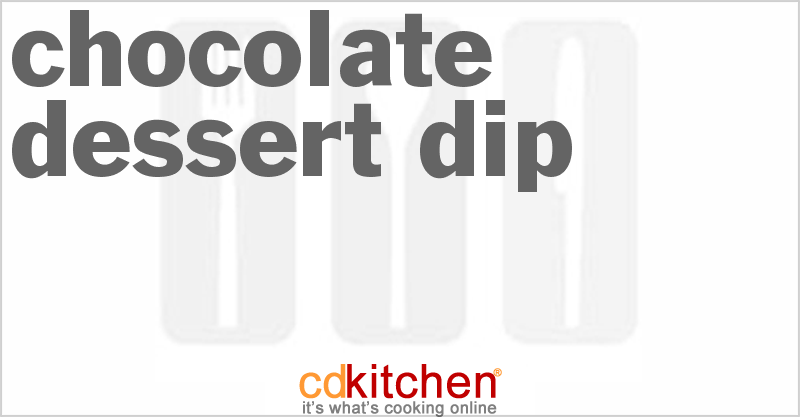 Chocolate Dessert Dip - CDKitchen.com