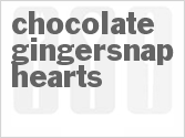 recipe for chocolate gingersnap hearts