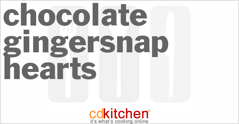Chocolate Gingersnap Hearts - CDKitchen.com