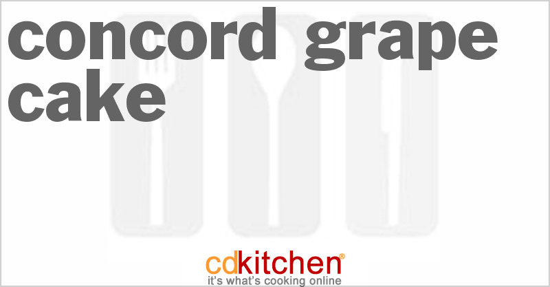 Concord Grape Cake - CDKitchen.com