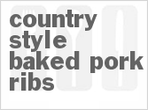recipe for country-style baked pork ribs