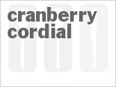 recipe for cranberry cordial