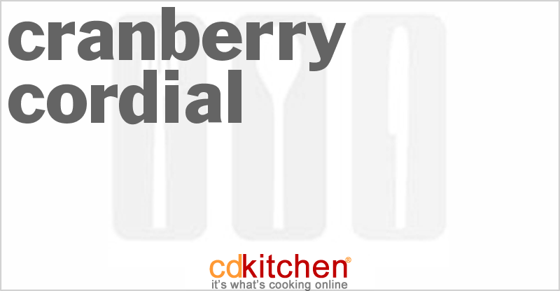 Cranberry Cordial - CDKitchen.com
