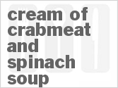 recipe for cream of crabmeat and spinach soup