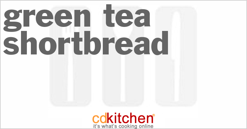 Green Tea Shortbread - CDKitchen.com