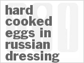 recipe for hard-cooked eggs in russian dressing