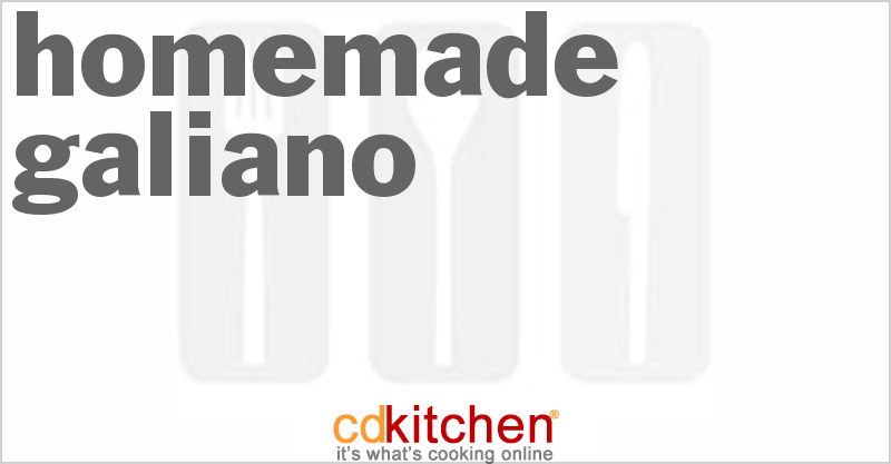 Homemade Galliano - CDKitchen.com