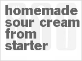 recipe for homemade sour cream from starter