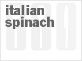 recipe for italian spinach