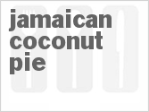 recipe for jamaican coconut pie