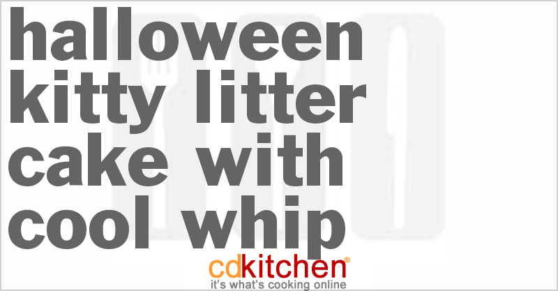 Kitty Litter Cake With Cool Whip - CDKitchen.com