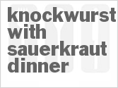 recipe for knockwurst with sauerkraut dinner
