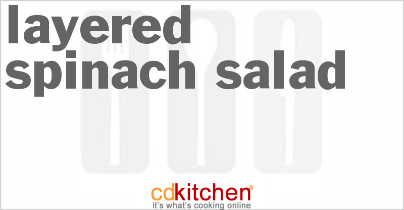 Layered Spinach Salad - CDKitchen.com