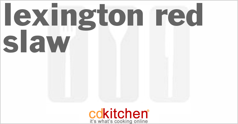 Lexington Red Slaw - CDKitchen.com