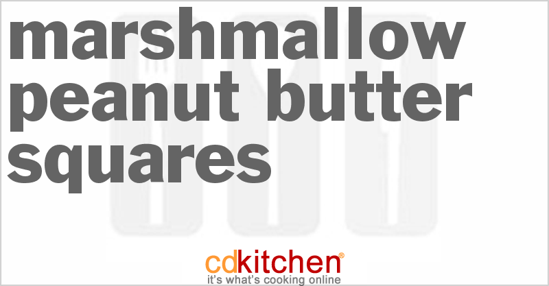 Marshmallow Peanut Butter Squares - CDKitchen.com