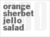 recipe for orange sherbet jello salad