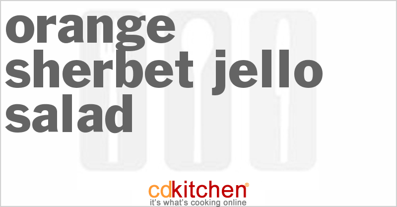 Orange Sherbet Jello Salad - CDKitchen.com