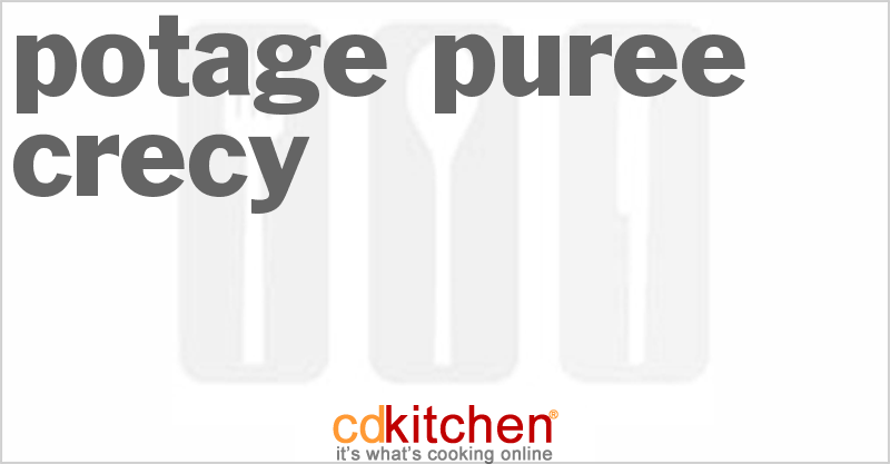 Potage Puree Crecy - CDKitchen.com