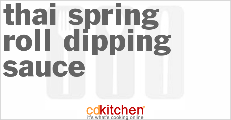 Thai Spring Roll Dipping Sauce - CDKitchen.com