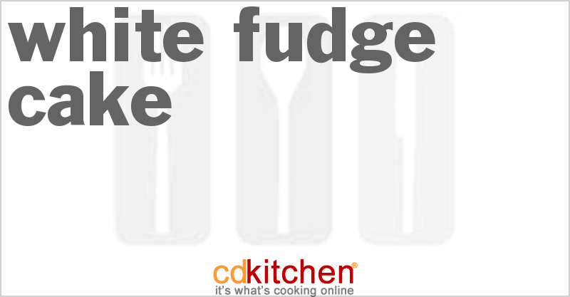 White Fudge Cake - CDKitchen.com