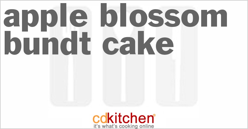 Apple Blossom Bundt Cake - CDKitchen.com