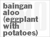 recipe for baingan aloo (eggplant with potatoes)