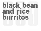recipe for black bean and rice burritos