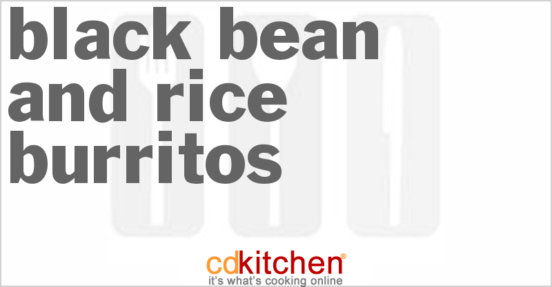 Black Bean And Rice Burritos - CDKitchen.com