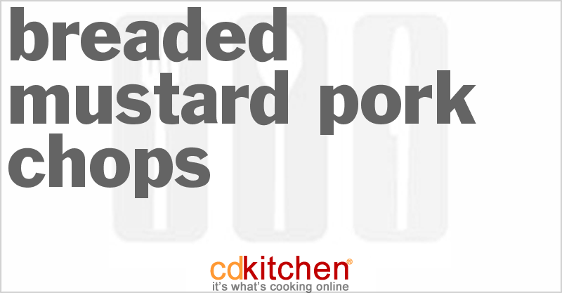 Breaded Mustard Pork Chops - CDKitchen.com