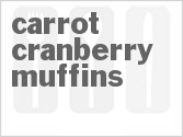 recipe for carrot cranberry muffins