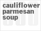 recipe for cauliflower parmesan soup