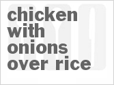 recipe for chicken with onions over rice