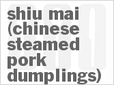 recipe for chinese steamed pork dumplings (shiu mai)