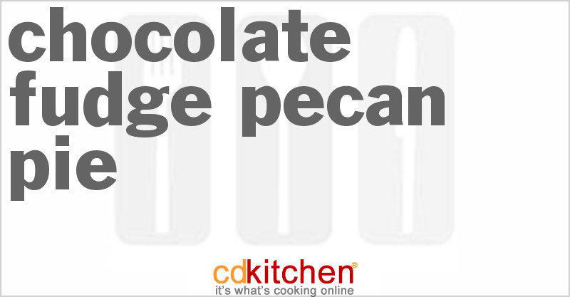 Chocolate Fudge Pecan Pie - CDKitchen.com