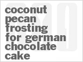 recipe for coconut pecan frosting for german chocolate cake