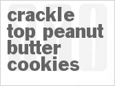 recipe for crackle-top peanut butter cookies