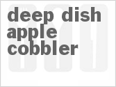 recipe for deep-dish apple cobbler