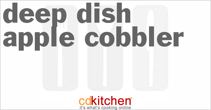 Deep-Dish Apple Cobbler - CDKitchen.com