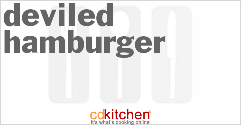 Deviled Hamburger - CDKitchen.com