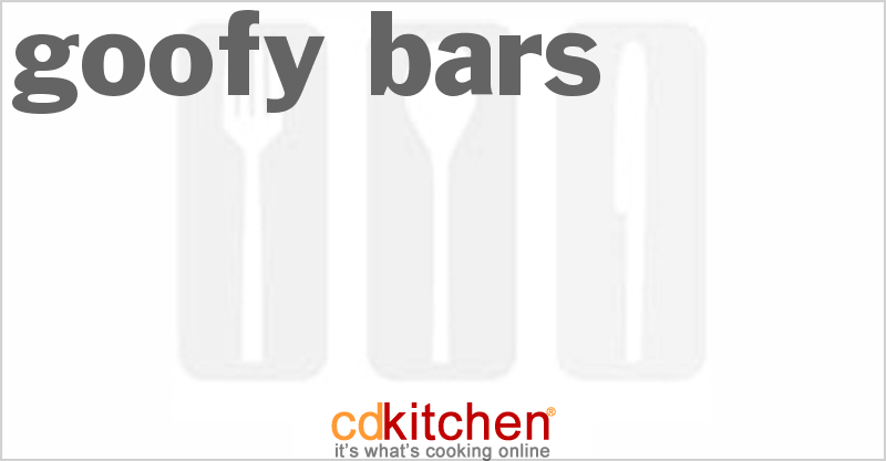 Goofy Bars - CDKitchen.com