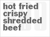 recipe for hot-fried crispy shredded beef