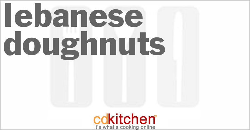 Lebanese Doughnuts - CDKitchen.com