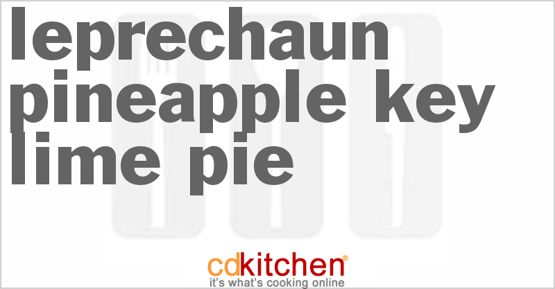 Leprechaun Pineapple Key Lime Pie - CDKitchen.com