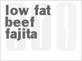 recipe for low fat beef fajita